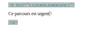 Exemple de condition